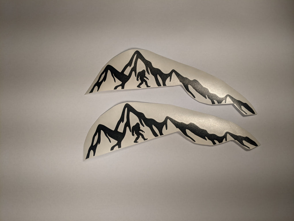 5th Generation 4Runner TRD Off Road Pillar Mountain and Big Foot Decals  *Sold as a Pair*