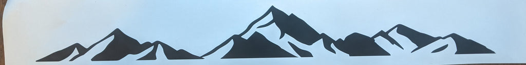 5th Gen 4Runner Block Mountains  Dashboard Decal