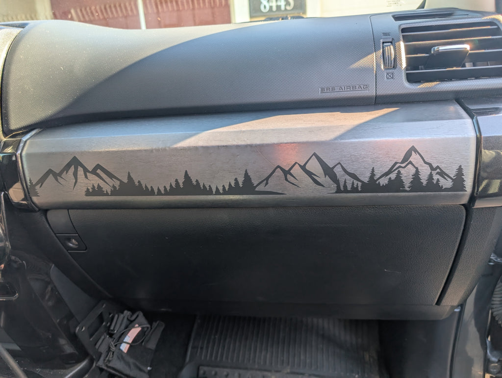 5th Gen 4Runner Mountains and Forest Dashboard Decal