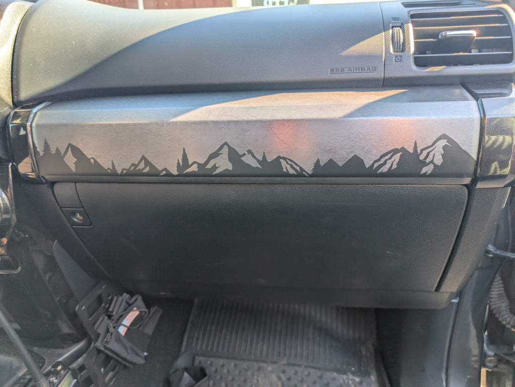 5th Gen 4Runner Block Mountains and Trees Dashboard Decal