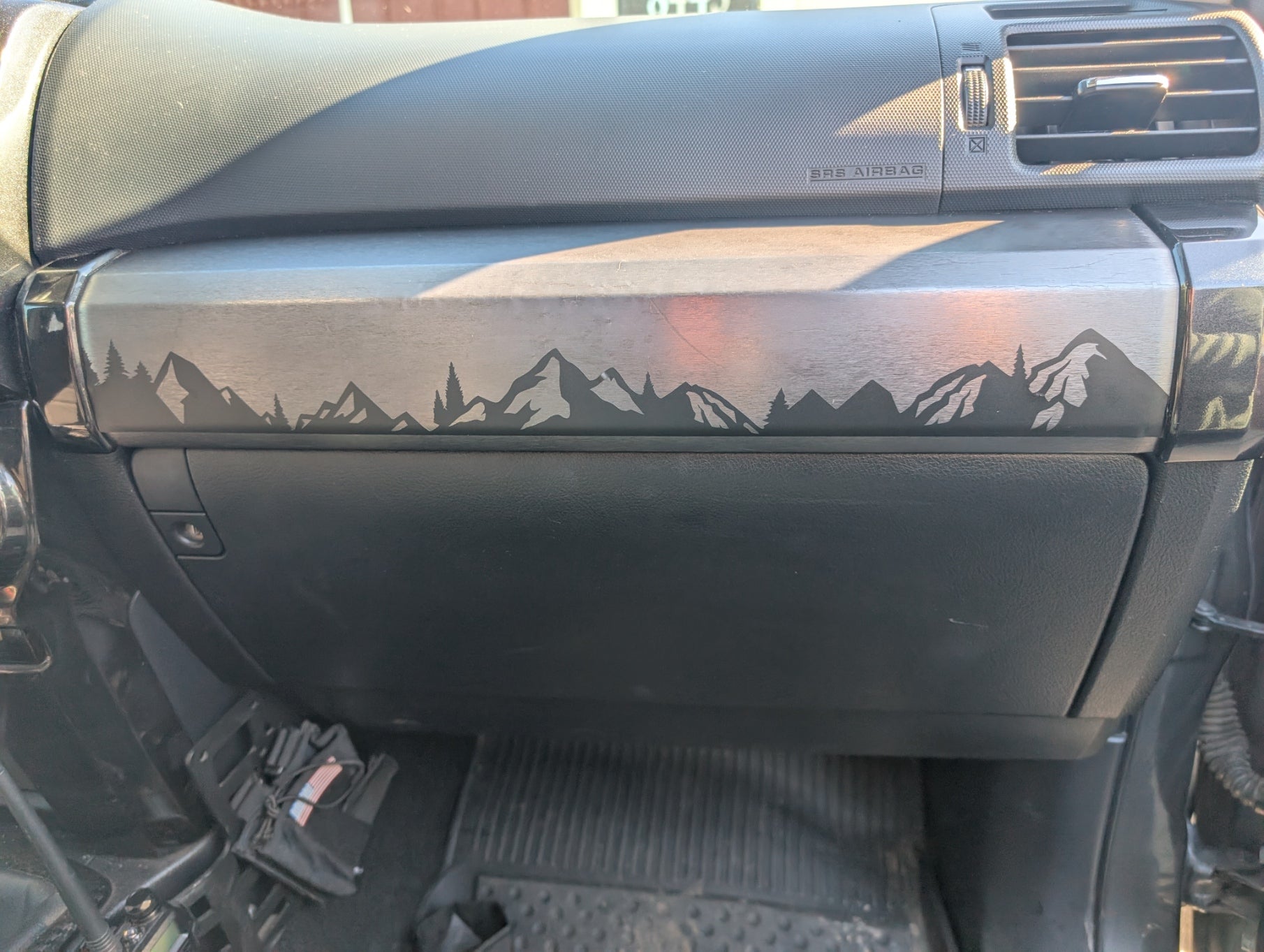 5th Gen 4Runner Block Mountains and Trees Dashboard Decal