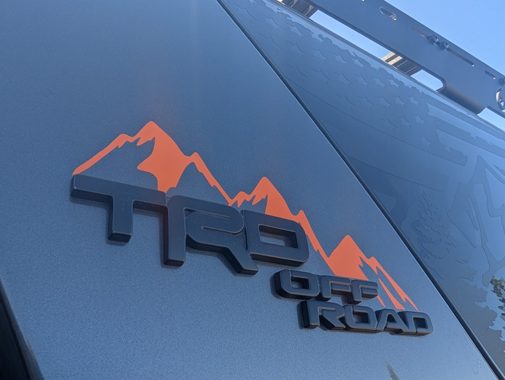 5th Generation 4Runner TRD Off Road Pillar Mountain Decals  *Sold as a Pair*