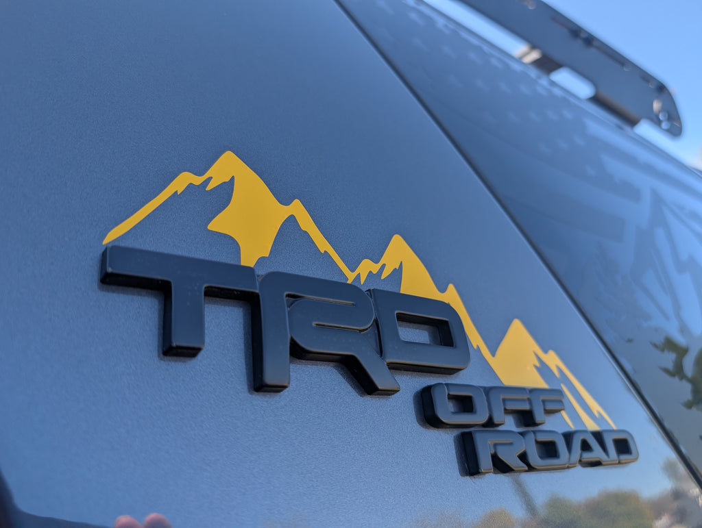 5th Generation 4Runner TRD Off Road Pillar Mountain Decals  *Sold as a Pair*