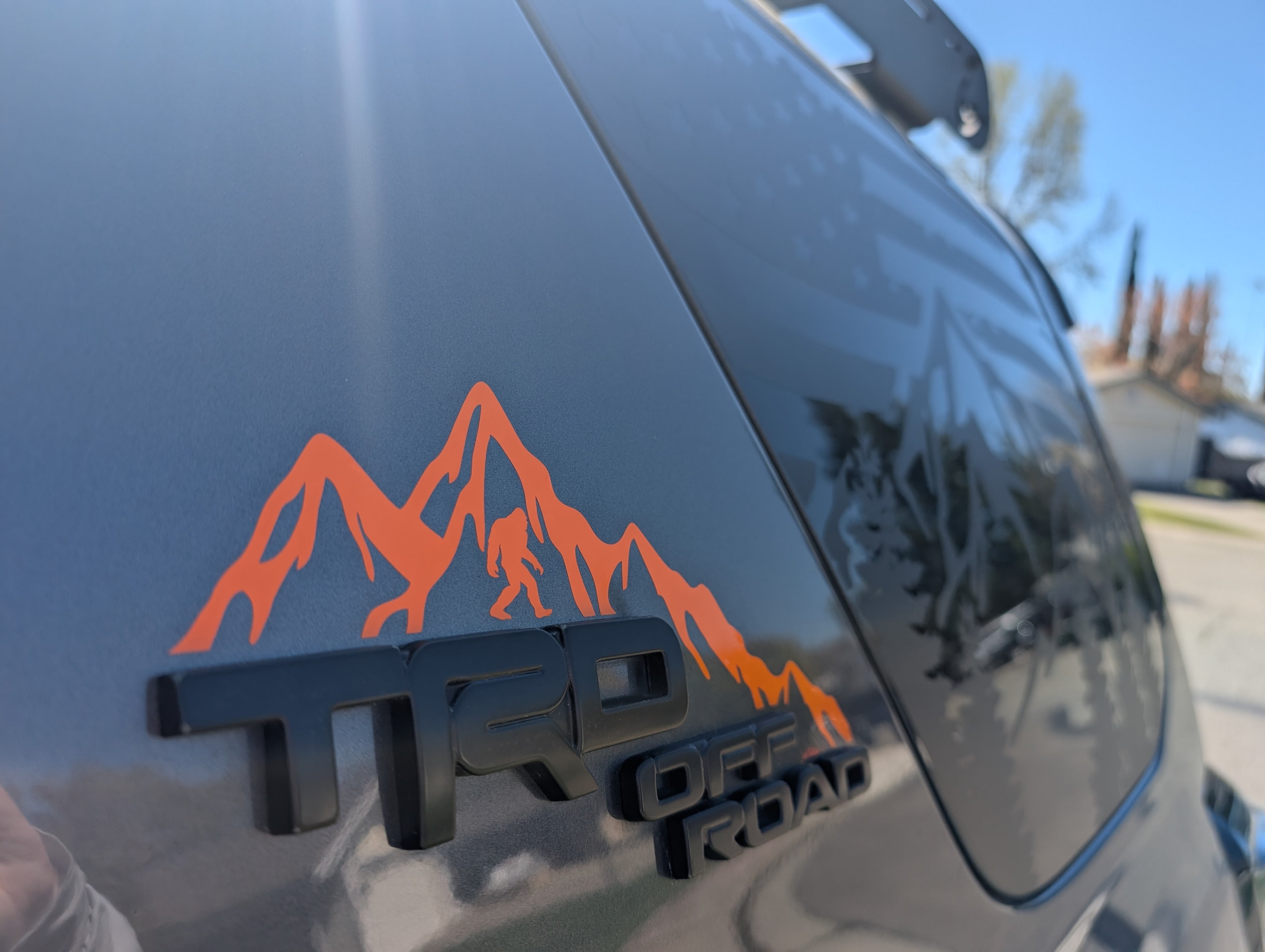 5th Generation 4Runner TRD Off Road Pillar Mountain and Big Foot Decals  *Sold as a Pair*