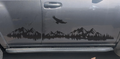 Mountains, Nature and Lake with Eagle