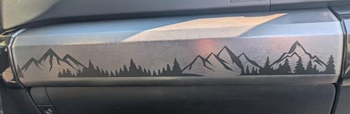 5th Gen 4Runner Mountains and Forest Dashboard Decal