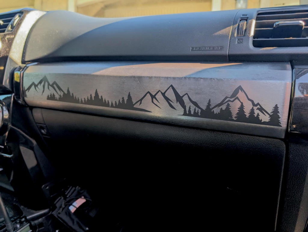5th Gen 4Runner Mountains and Forest Dashboard Decal