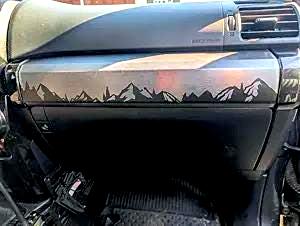 5th Gen 4Runner Block Mountains and Trees Dashboard Decal