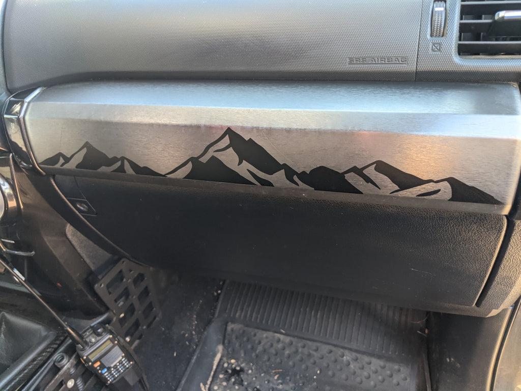 5th Gen 4Runner Block Mountains  Dashboard Decal